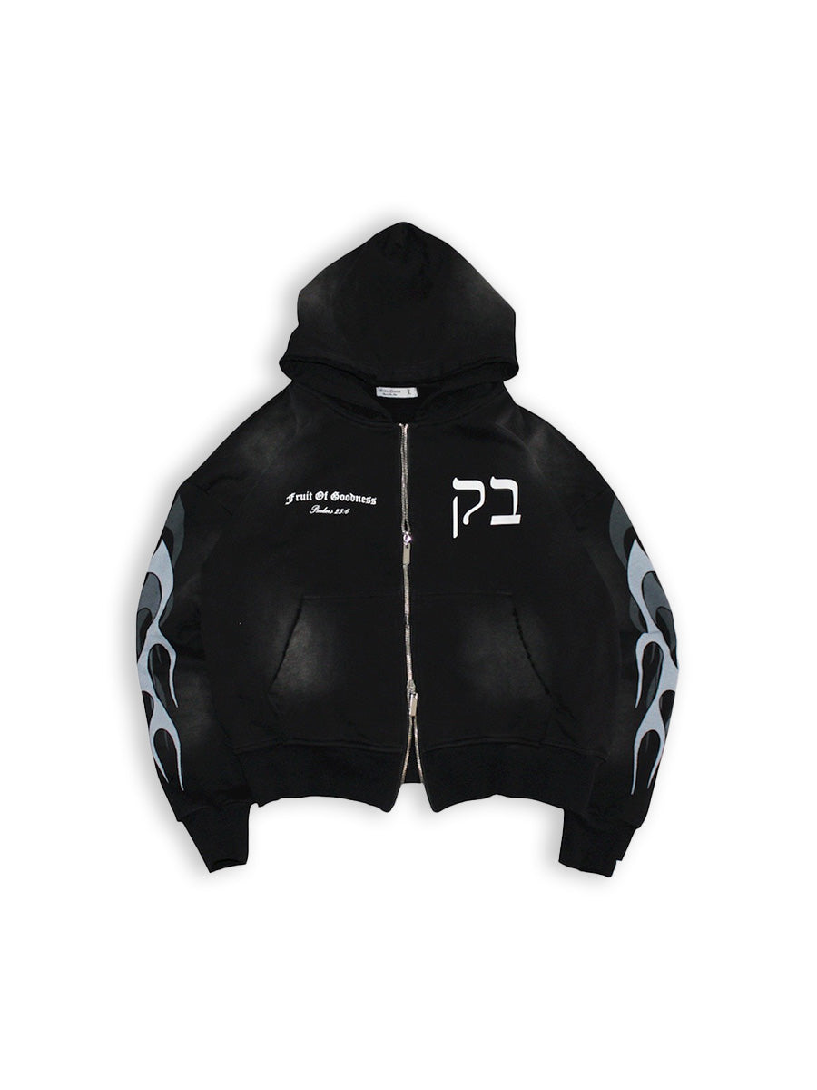 【じぇん】BLESSU heavy weghit hoodie black Unisex Heavy Weight Sweat Full-Zip Hoodie | GU US