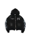 Heavy Weight Black Zipper Hoodies