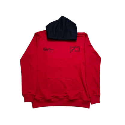 Red Button Hoodie
