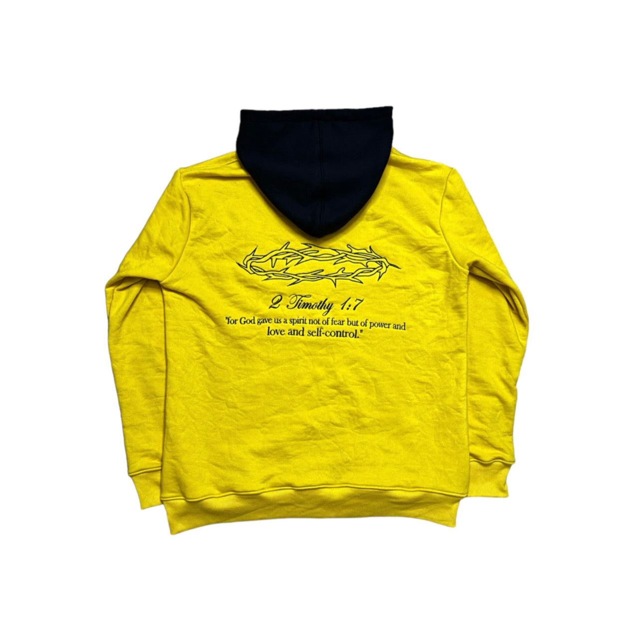 Yellow Button Hoodie