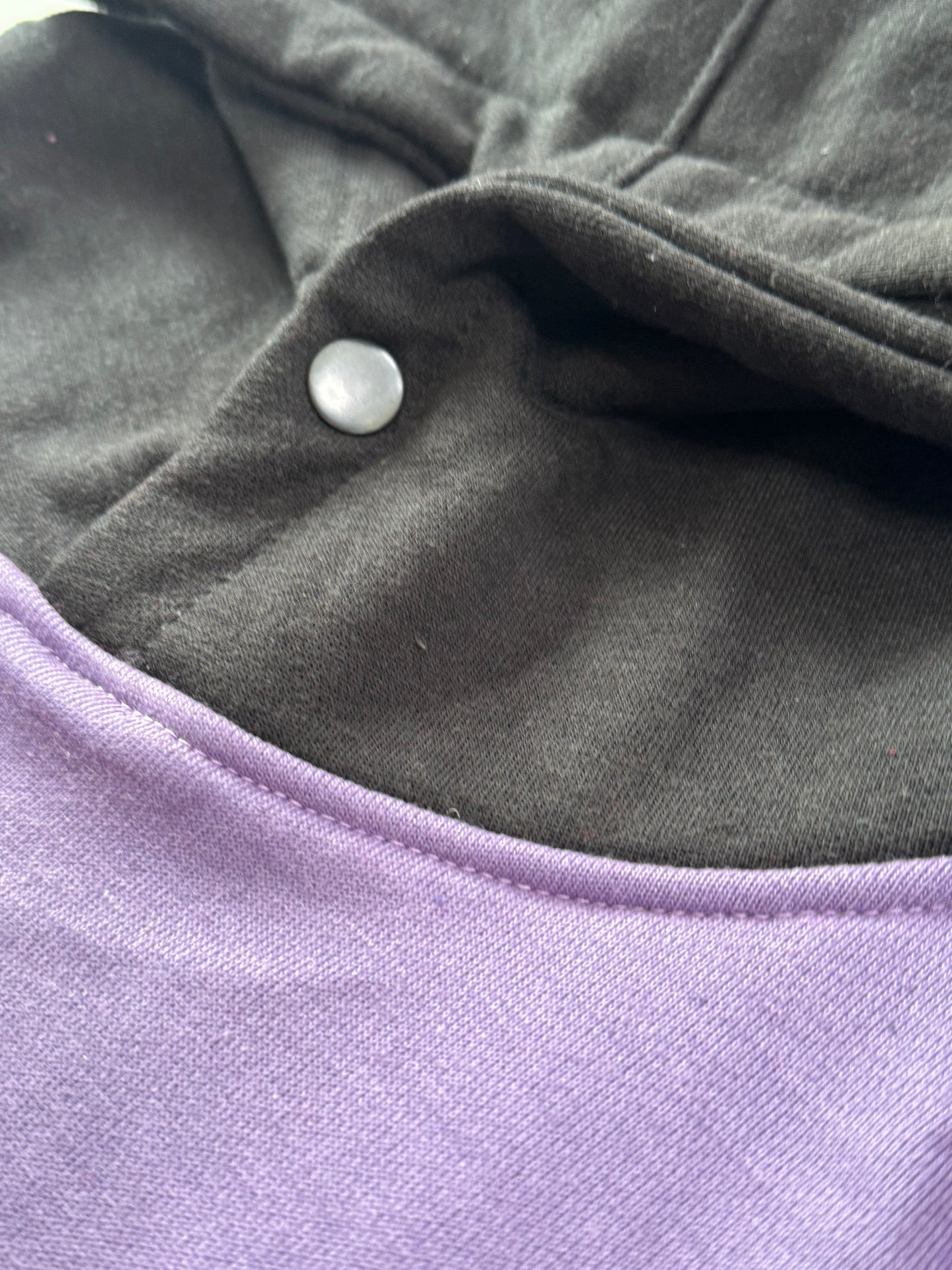 Purple Button Hoodie