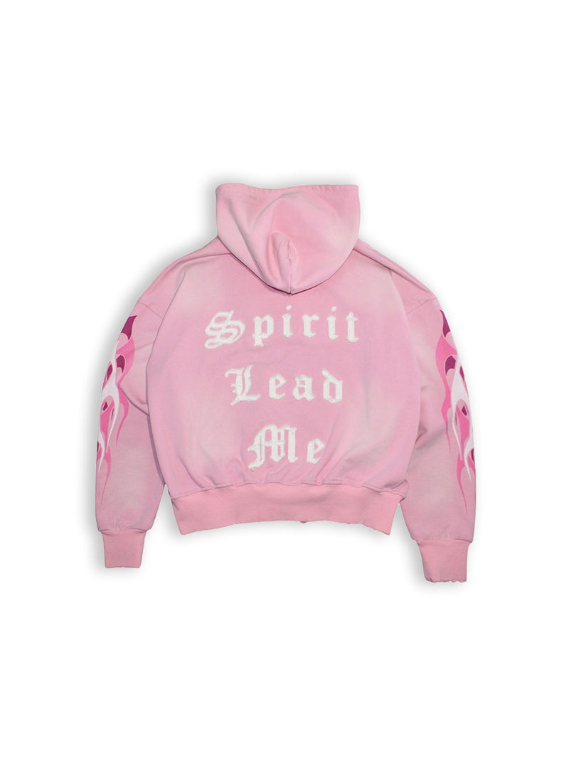 Heavy Weight Pink Zipper Hoodie