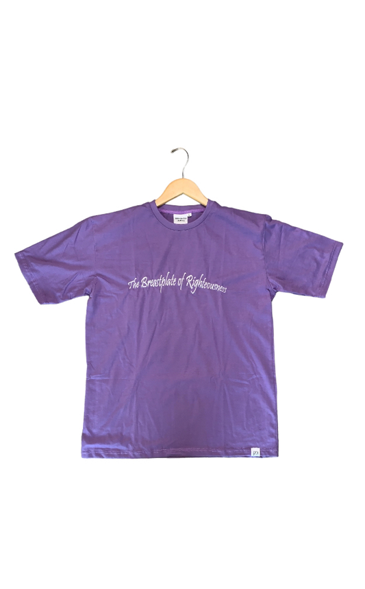 Purple short sleeve shirt